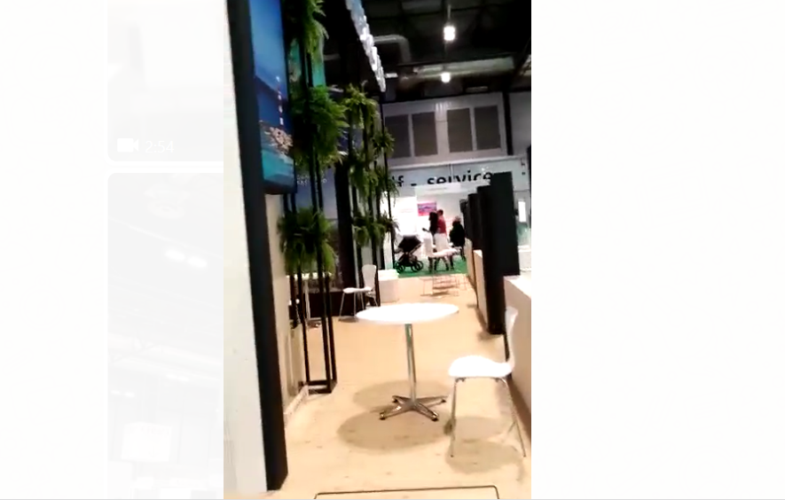 Stand vacíos en Fitur