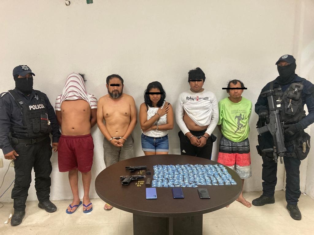  Capturan a cinco presuntos extorsionadores en Tulum