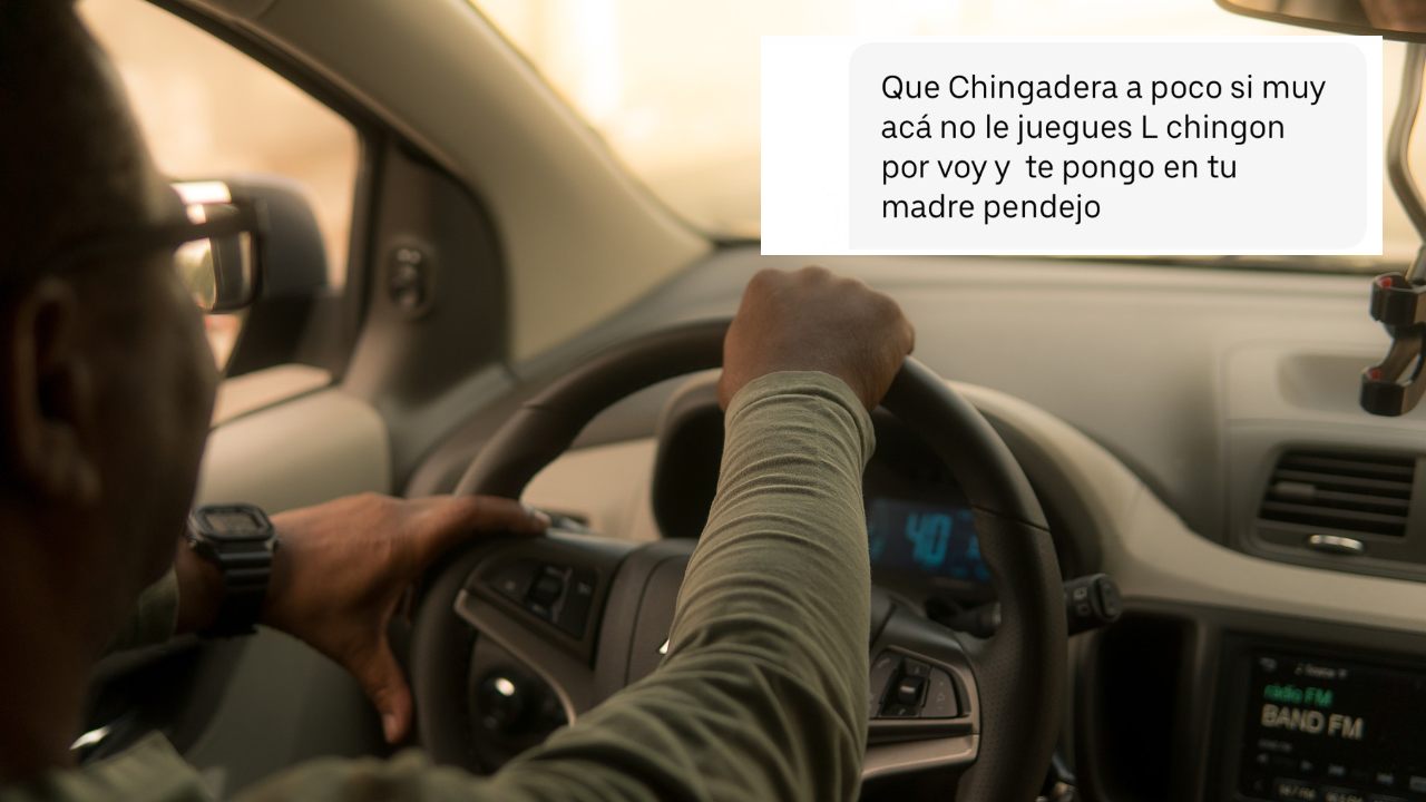 “Voy y te pongo en tu madr*”: Chofer de Uber amenaza a cliente