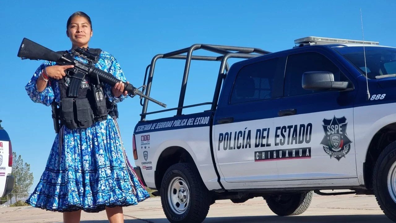 Liliana Moreno, la primera mujer Rarámuri en unirse a la policía en Chihuahua