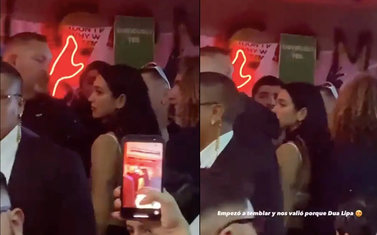 VIDEO: Captan a Dua Lipa refugiándose tras sismo en CDMX