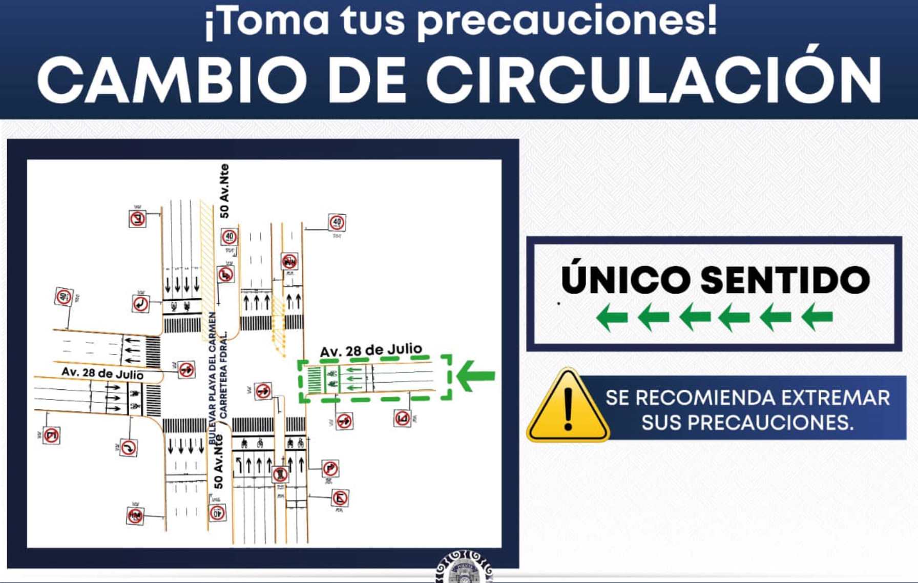 Ya no entrarán autos a la Colosio por la calle 106