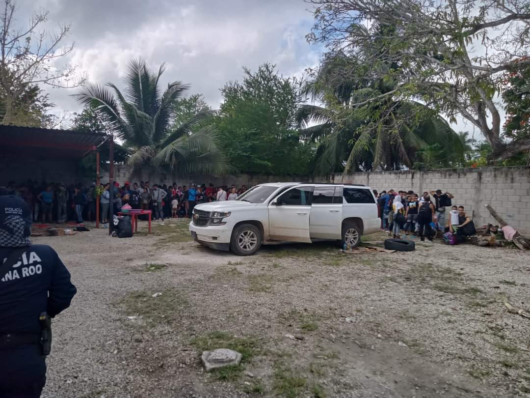 Aseguran autoridades a otros 200 migrantes en Othón P. Blanco