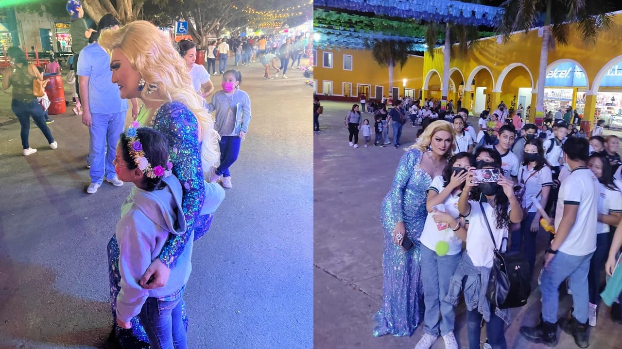 Niños se toman fotos con drag queen porque creían que era Elsa de Frozen