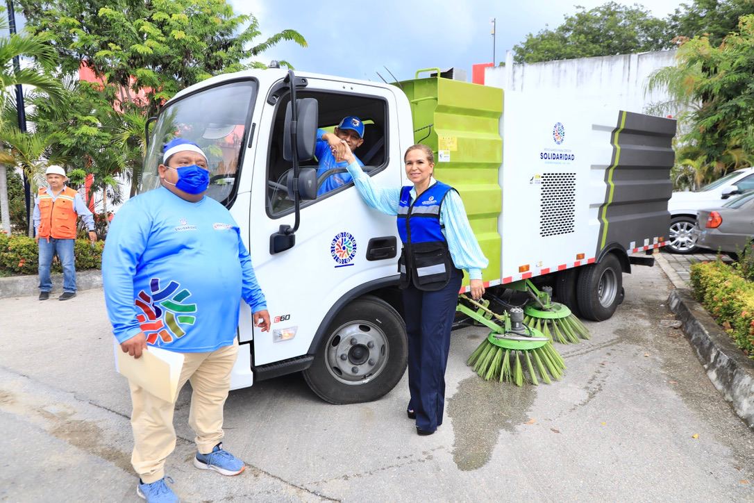 barredora limpieza de basura