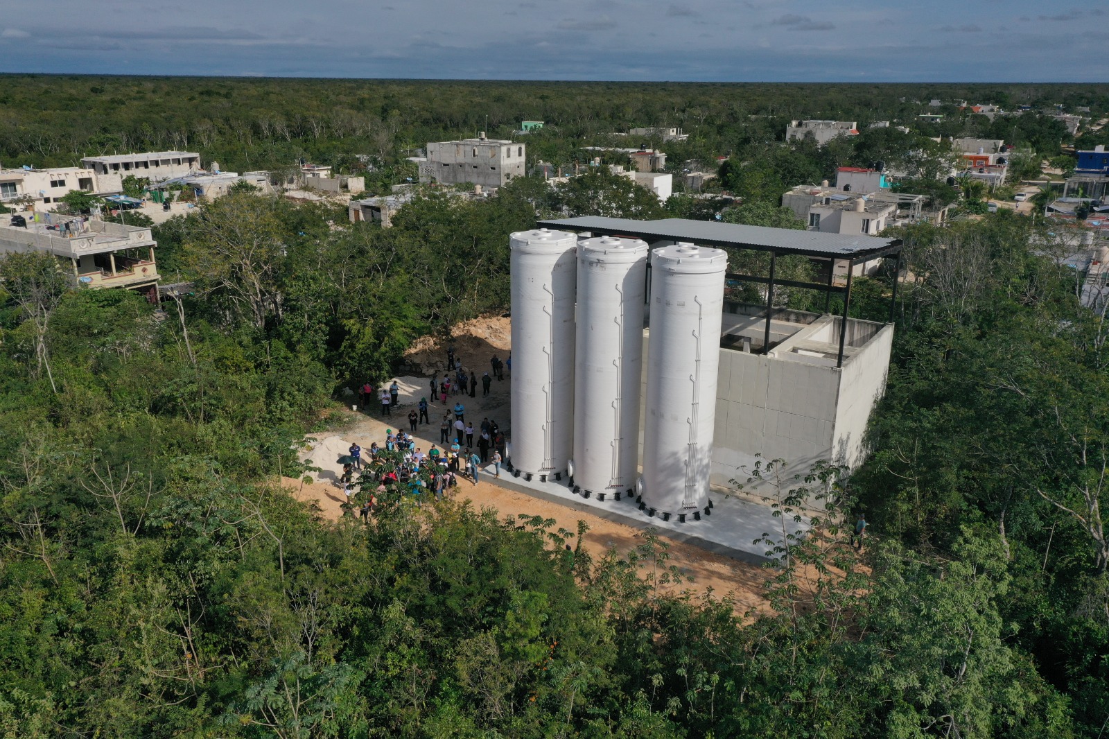 Planta de tratamiento de aguas residuales en Cristo Rey