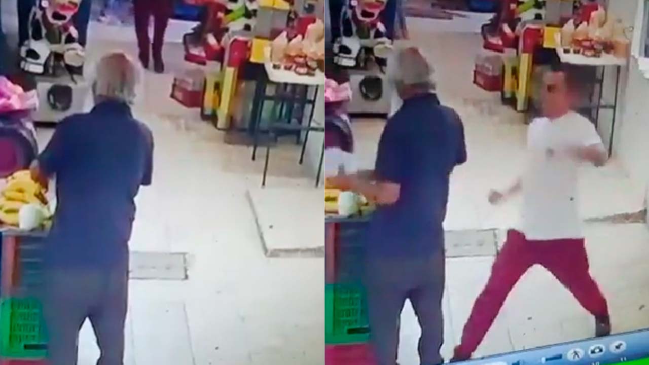 Golpean brutalmente a abuelito en mercado de Ecatepec