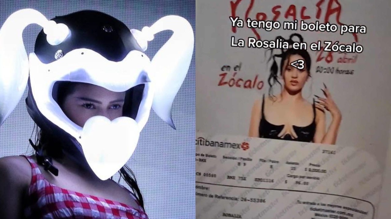 Joven compra boleto para ver a Rosalía en el Zócalo