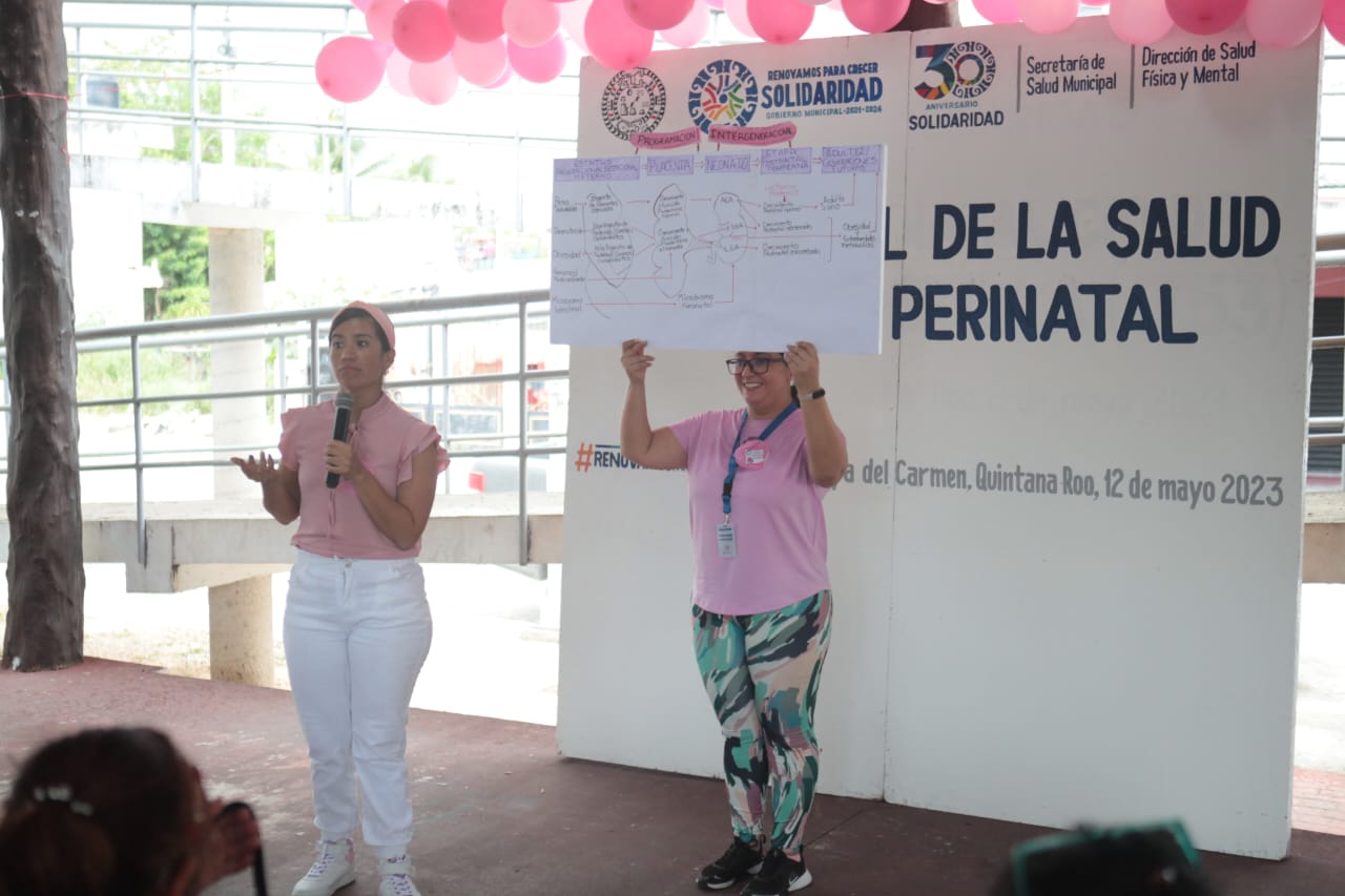 Realizan actividades de concientización de la Salud Materno Perinatal