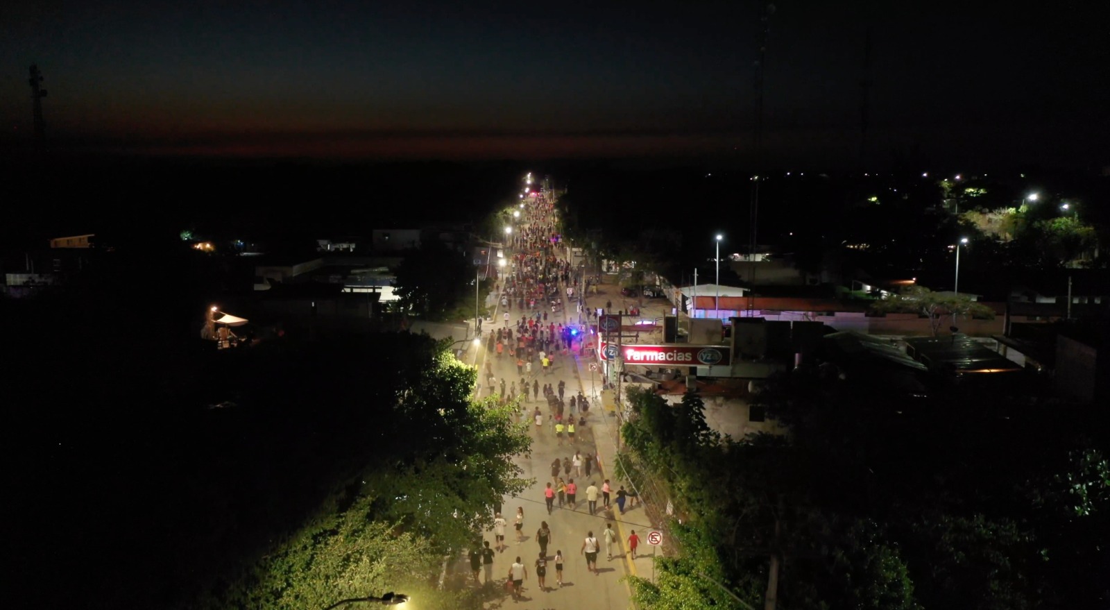 Carrera en Puerto Aventuras