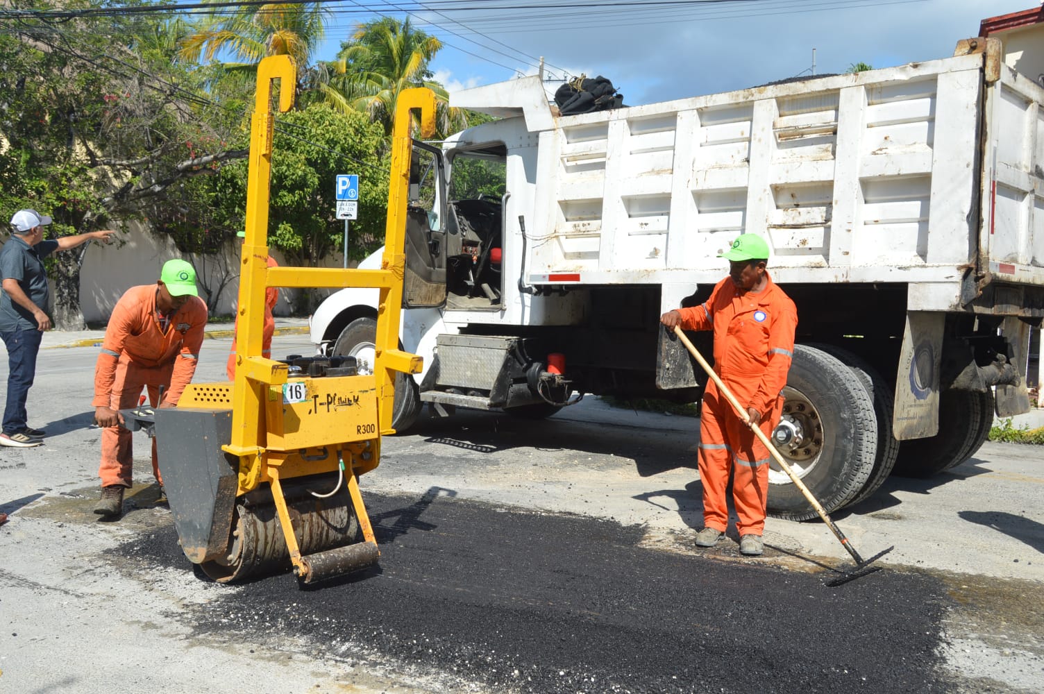 Avanza bacheo con fuerza todos los días en Playa del Carmen y Puerto Aventuras