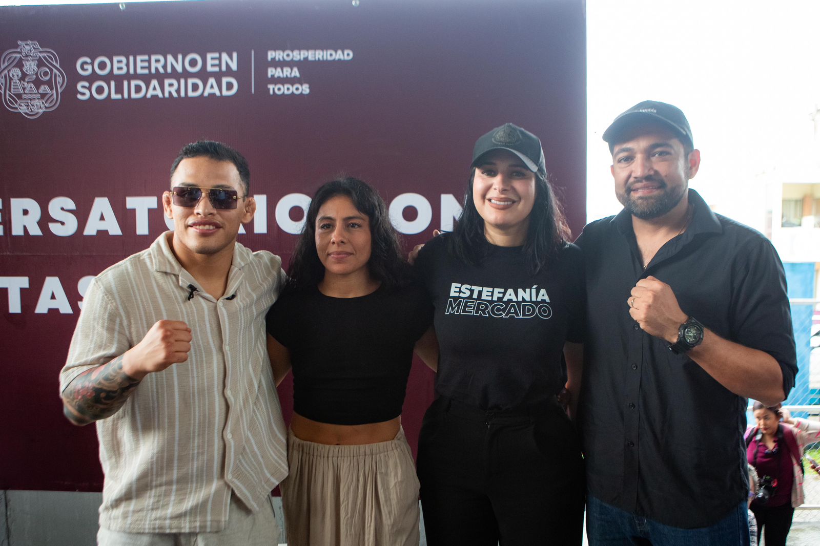 Con la presencia de "Lazy Boy", Estefanía Mercado reafirma compromiso con deportistas de Solidaridad